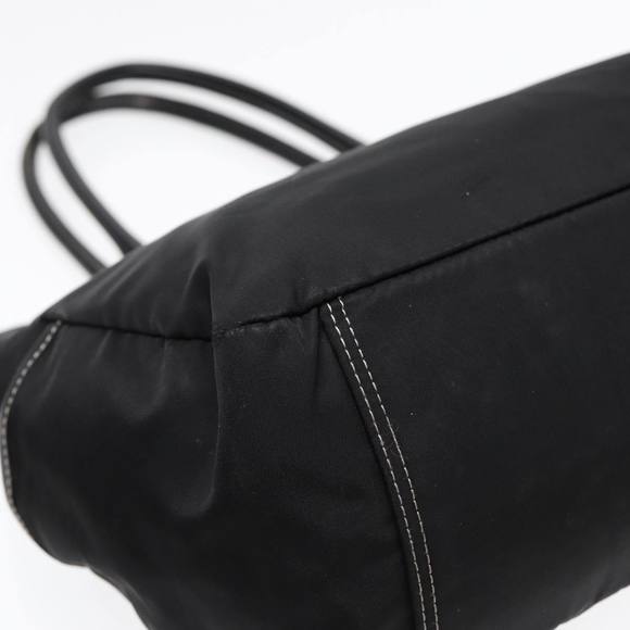 BURBERRY Blue Label Tote Bag Nylon Black Silver Auth 88574 - Picture 16 of 16